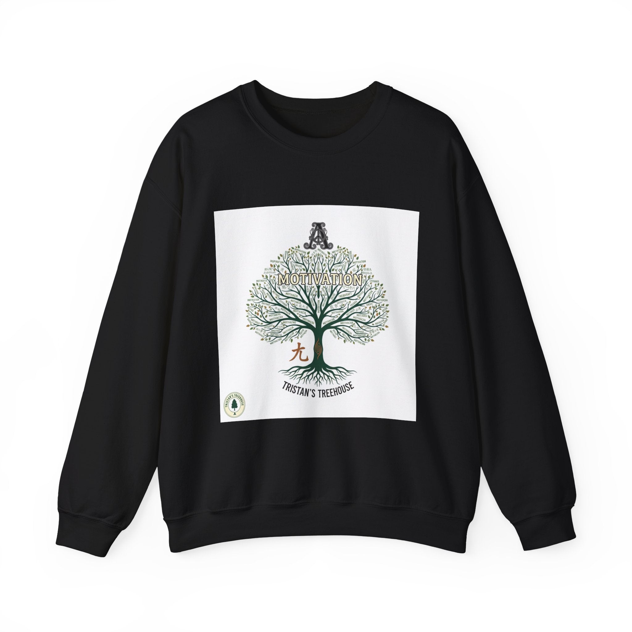 Handwritten Tree Doodle Sweatshirt | sketch aesthetic, handwritten message