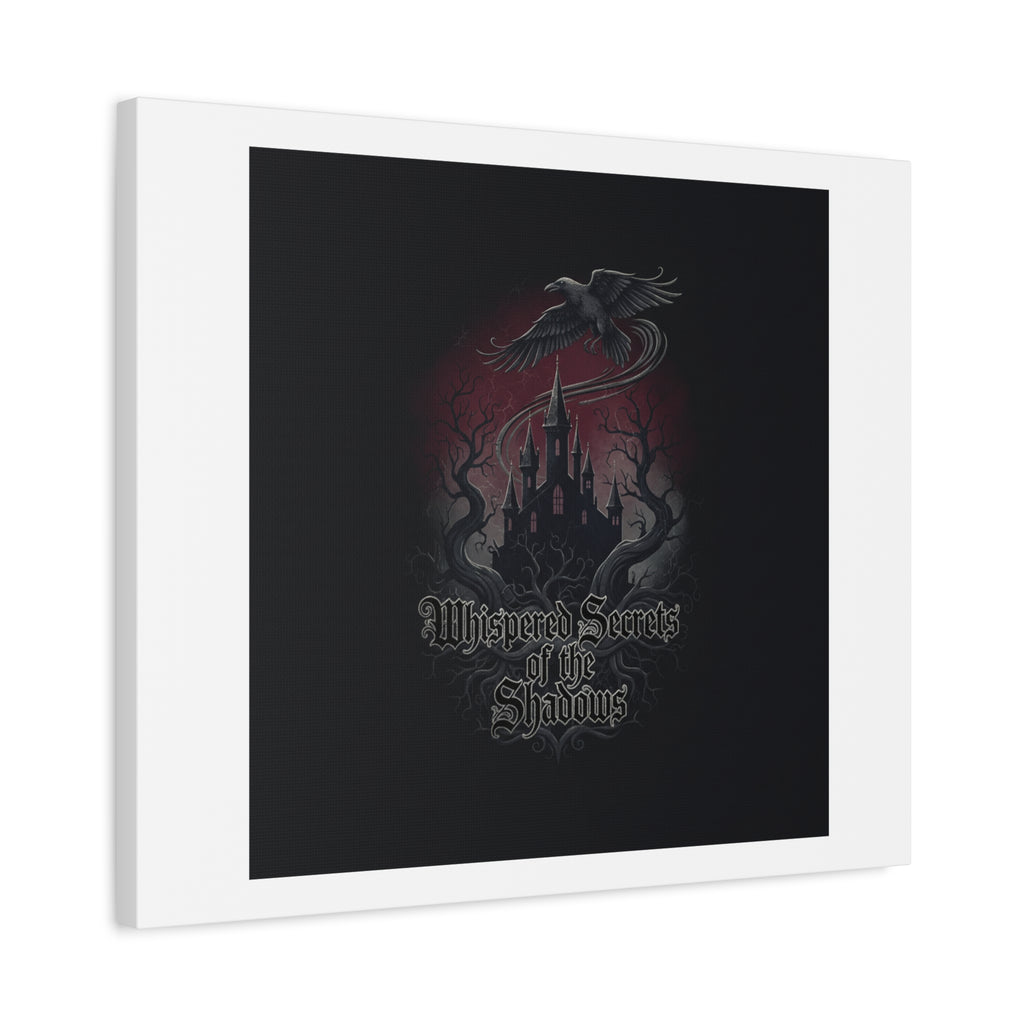 Whispered Secrets of the Shadows Castle Wall Art, Matte Canvas | Gothic Medieval Decor