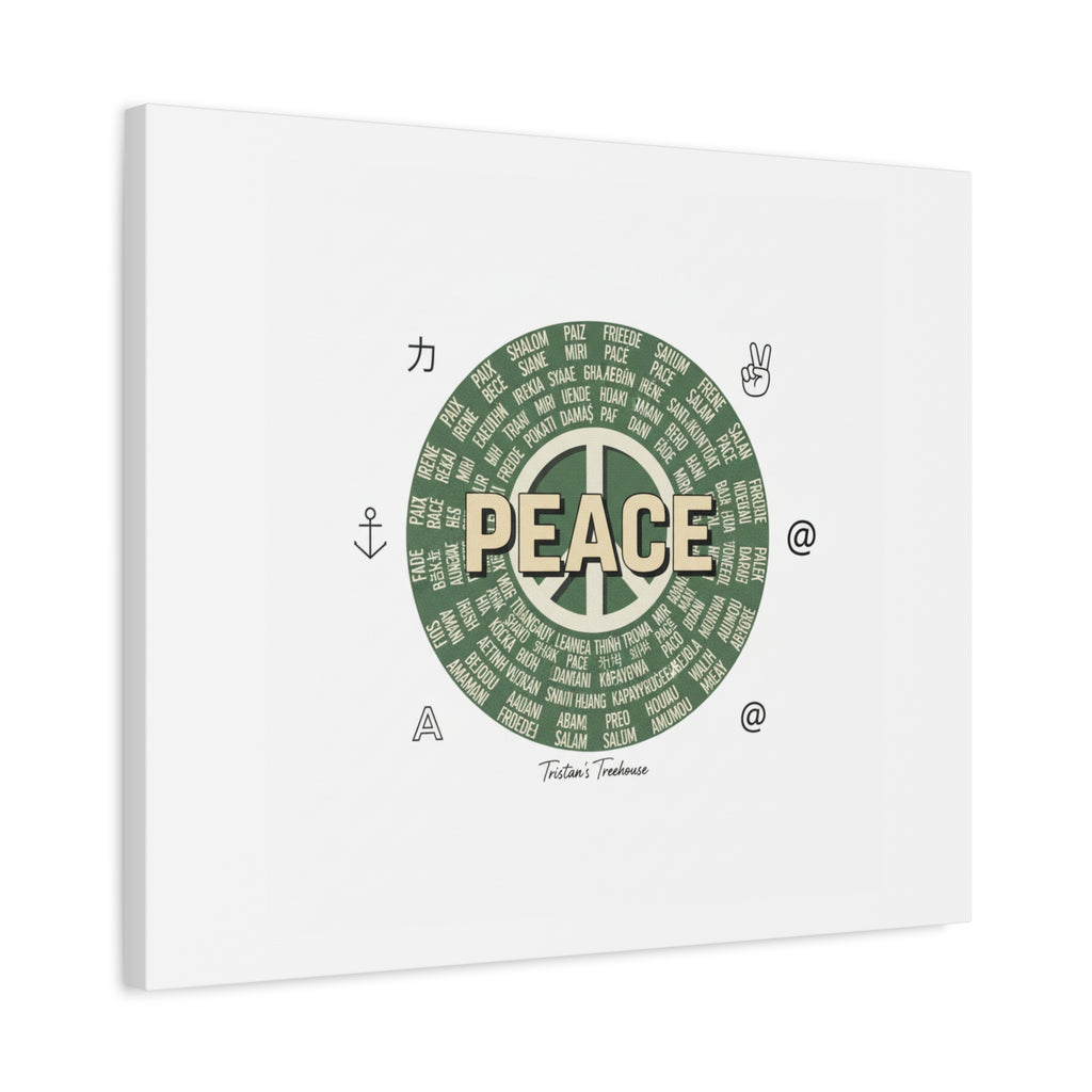 Peace doodle canvas | hand drawn sketch aesthetic, handwritten message