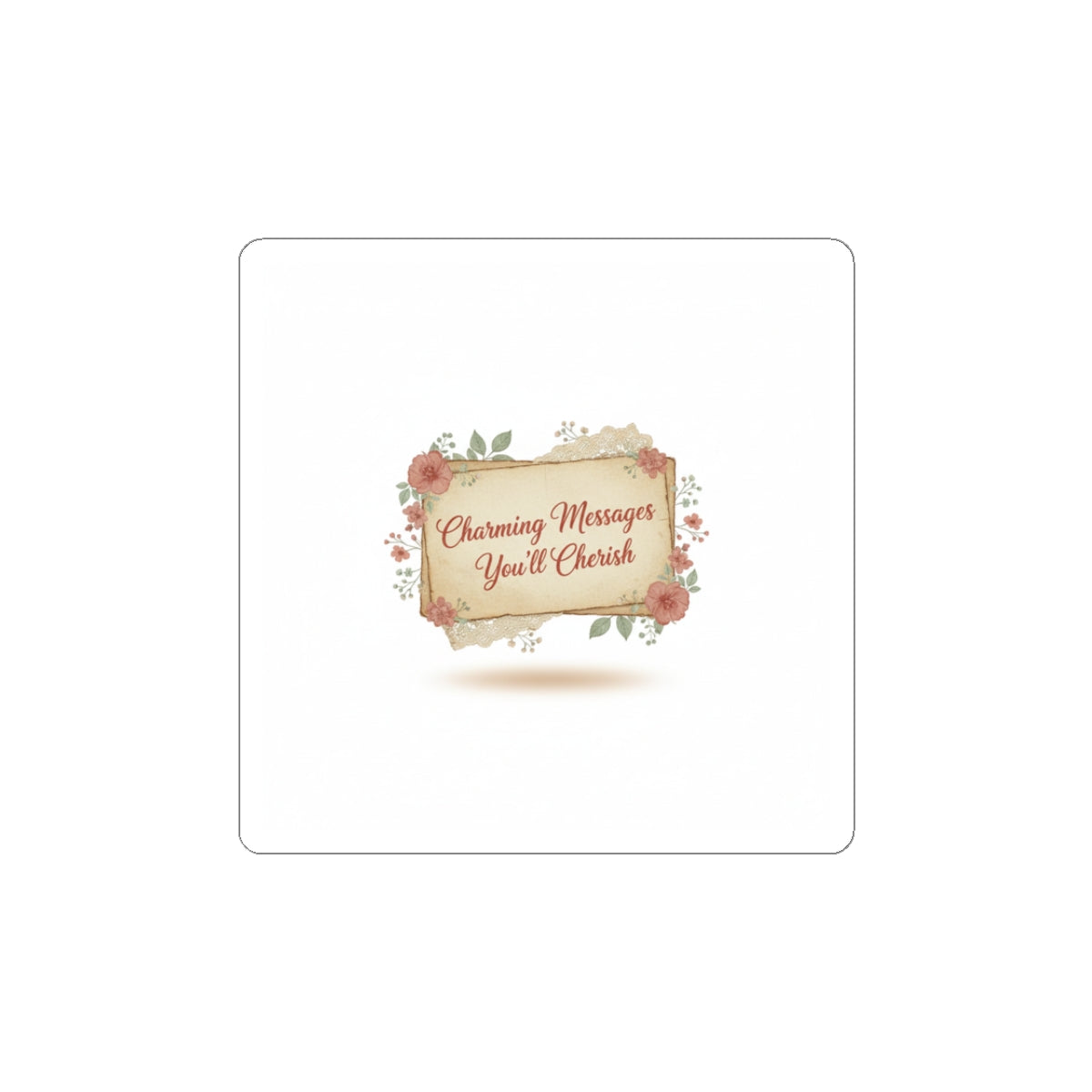 Vintage Love Letter Wax Seal Sticker | handwritten typewriter romance