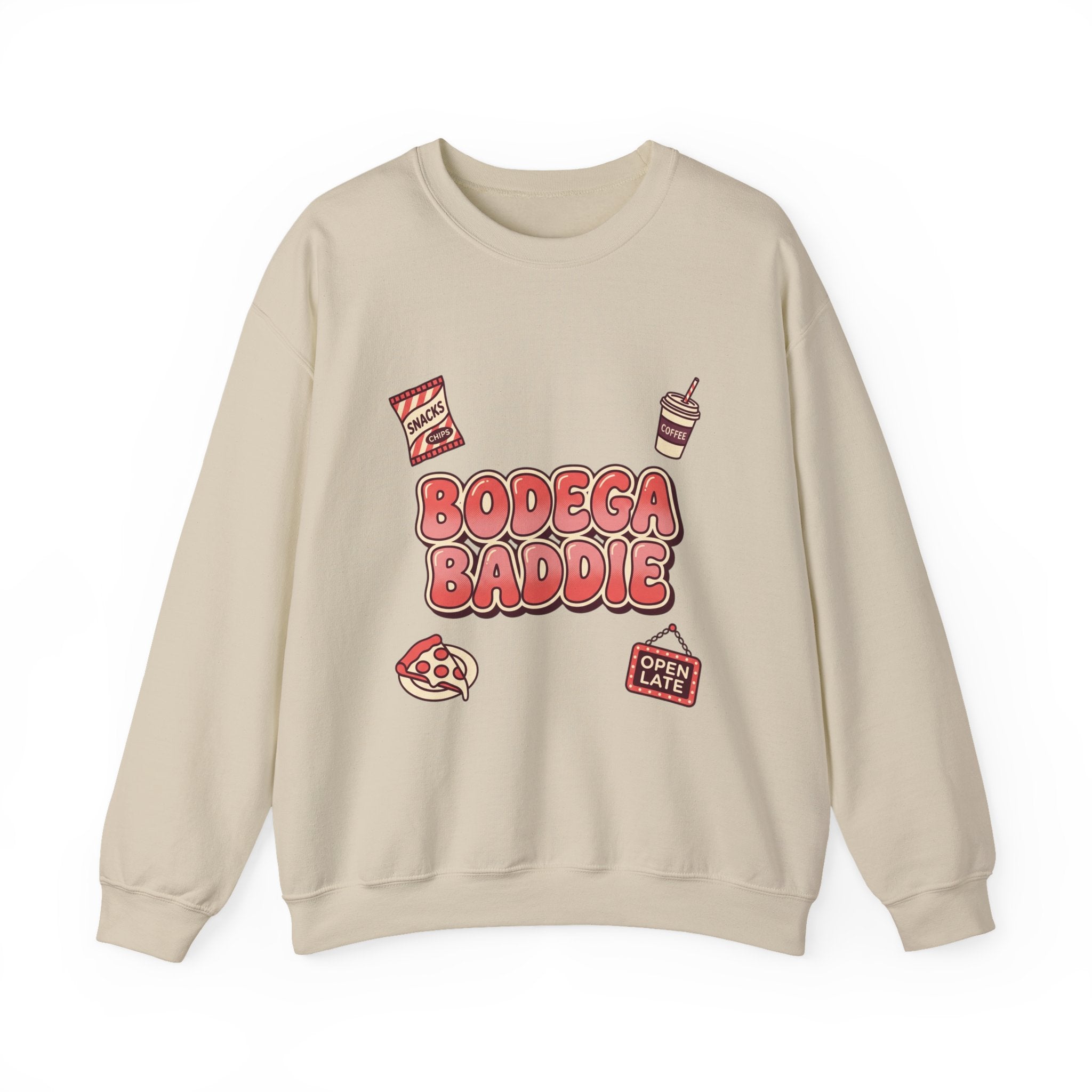 Bodega Baddie Crewneck Sweatshirt | NYC, Spanglish, Y2K Deli Sign