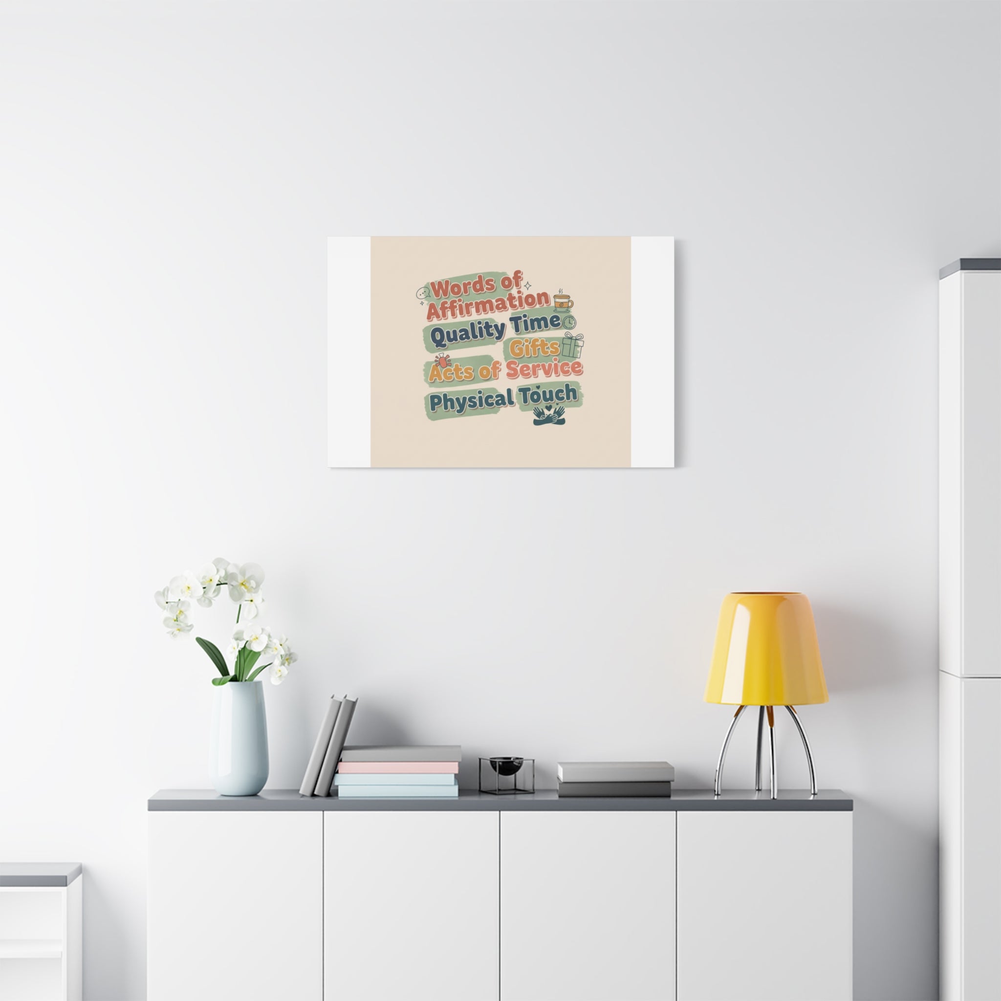 Love Languages List Matte Canvas Wall Art | love language meme, relationship humor