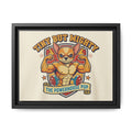 Framed Matte Canvas - "Tiny But Mighty: The Powerhouse Pup"