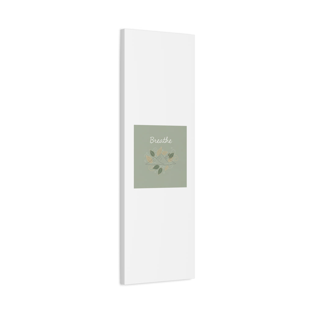 Breathe Mountain Line Canvas | Nature Symbols, Minimal Forest Wall Art