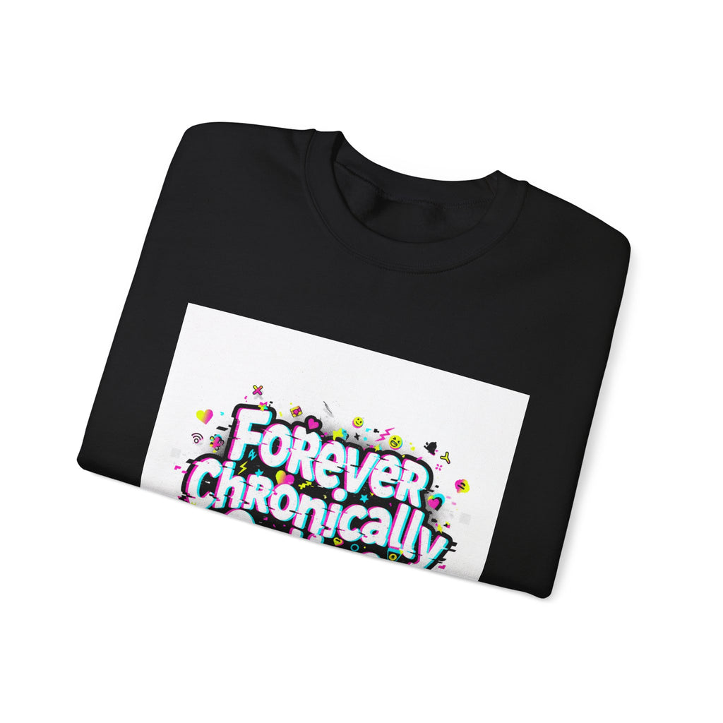 Forever Chronically Online Sweatshirt | brainrot, internet meme culture