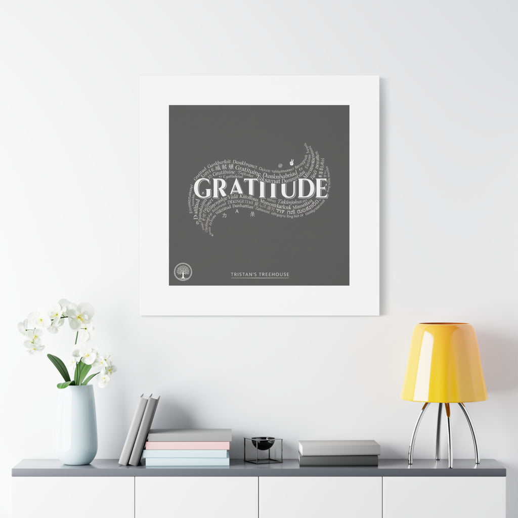 Gratitude Wall Art Matte Canvas | Tiny Treats, sweet uplifting print
