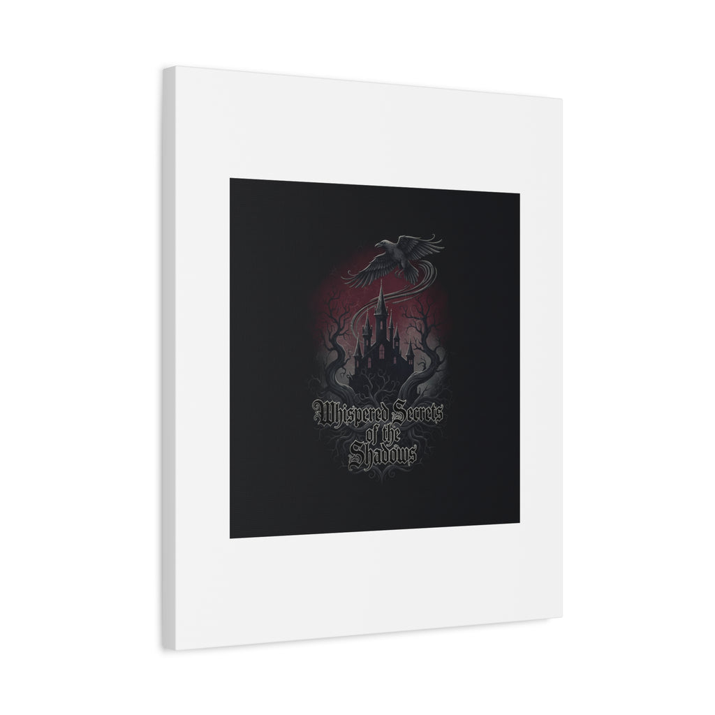 Whispered Secrets of the Shadows Castle Wall Art, Matte Canvas | Gothic Medieval Decor