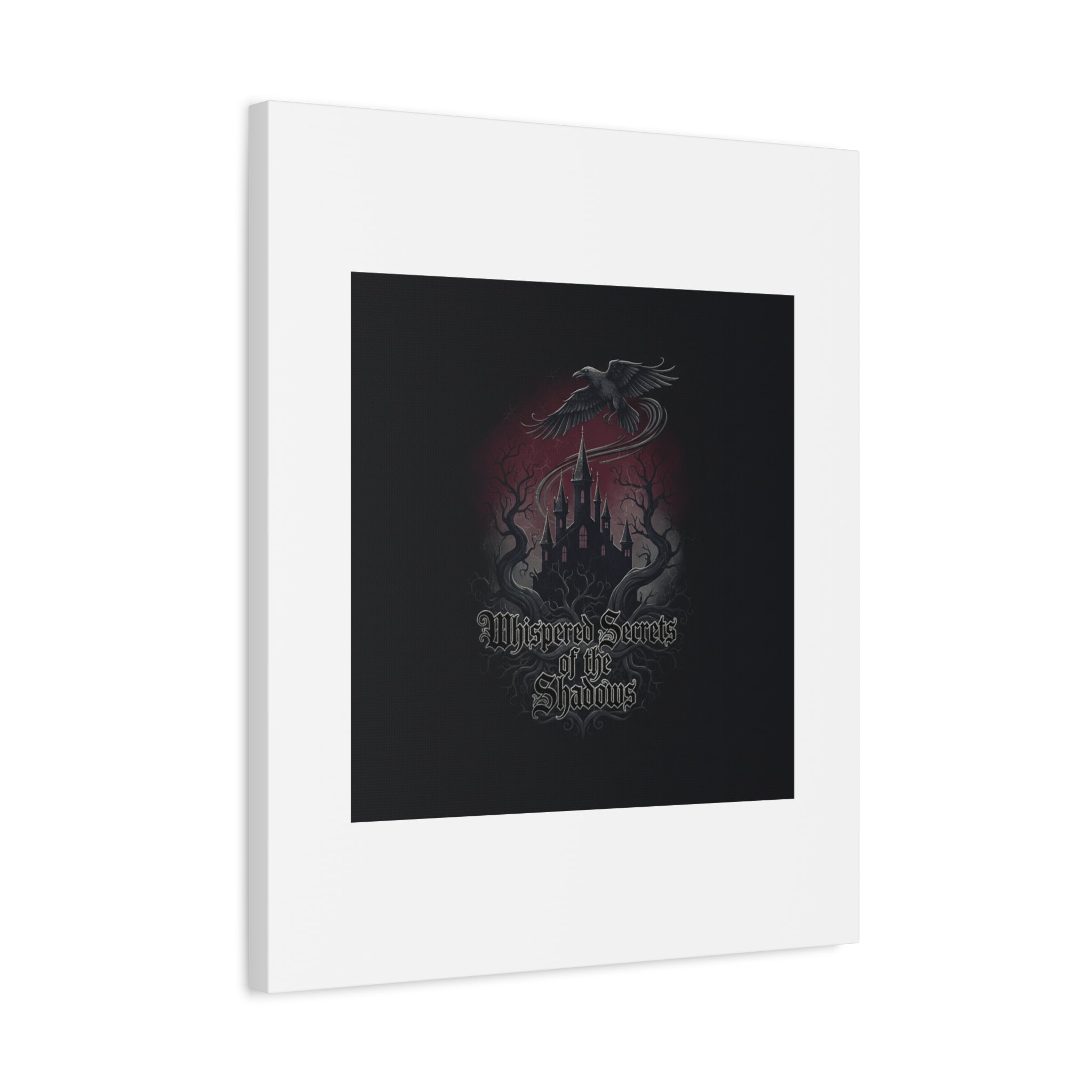 Whispered Secrets of the Shadows Castle Wall Art, Matte Canvas | Gothic Medieval Decor