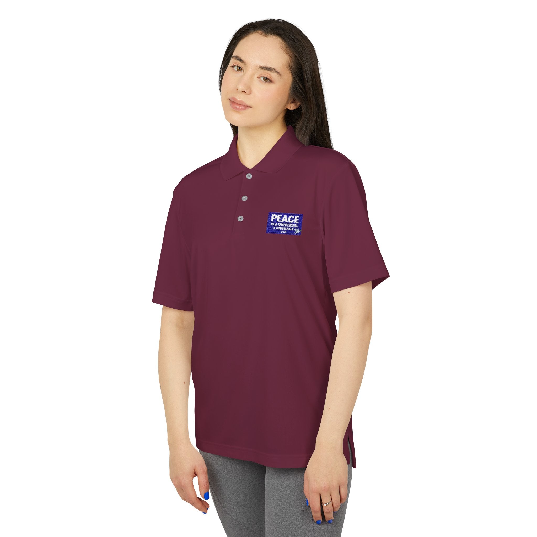 Peace Is a Universal Language Golf Polo — adidas Performance Polo