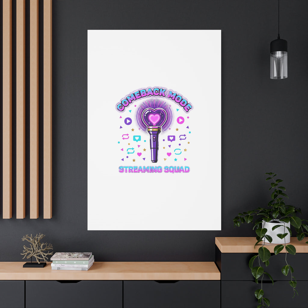 Comeback Mode Lightstick Canvas | K-pop Comeback, Streaming Squad