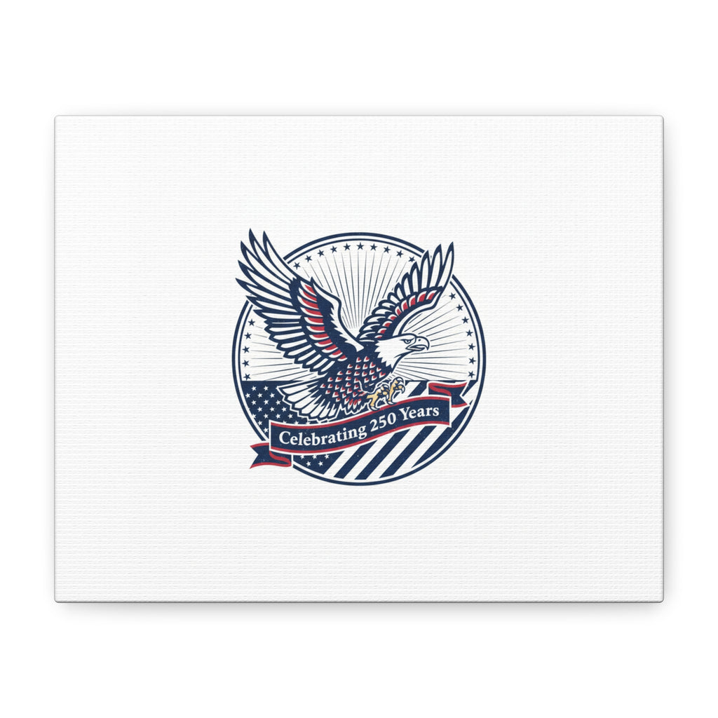 250th Anniversary Eagle Emblem Canvas | Semiquincentennial Americana