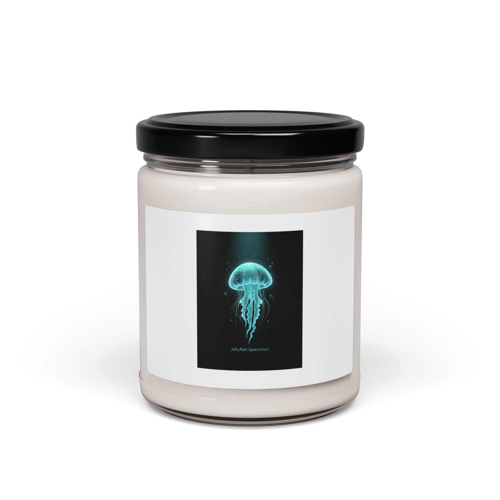 Bioluminescent Jellyfish Candle | Scented Soy Candle, Neon Deep Sea Aesthetic
