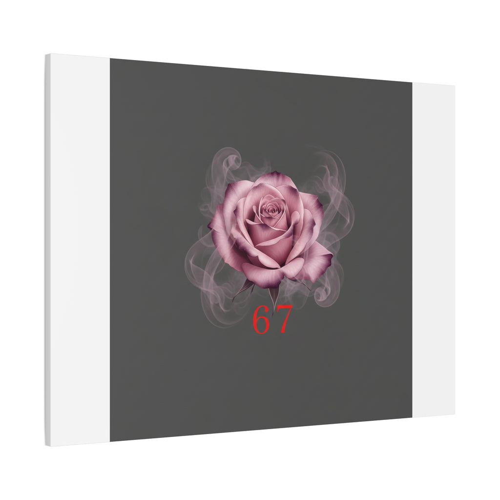 6 7 Valentine's Canvas | Viral Gothic Rose Wall Art | 6 7 Meaning Dark Romance