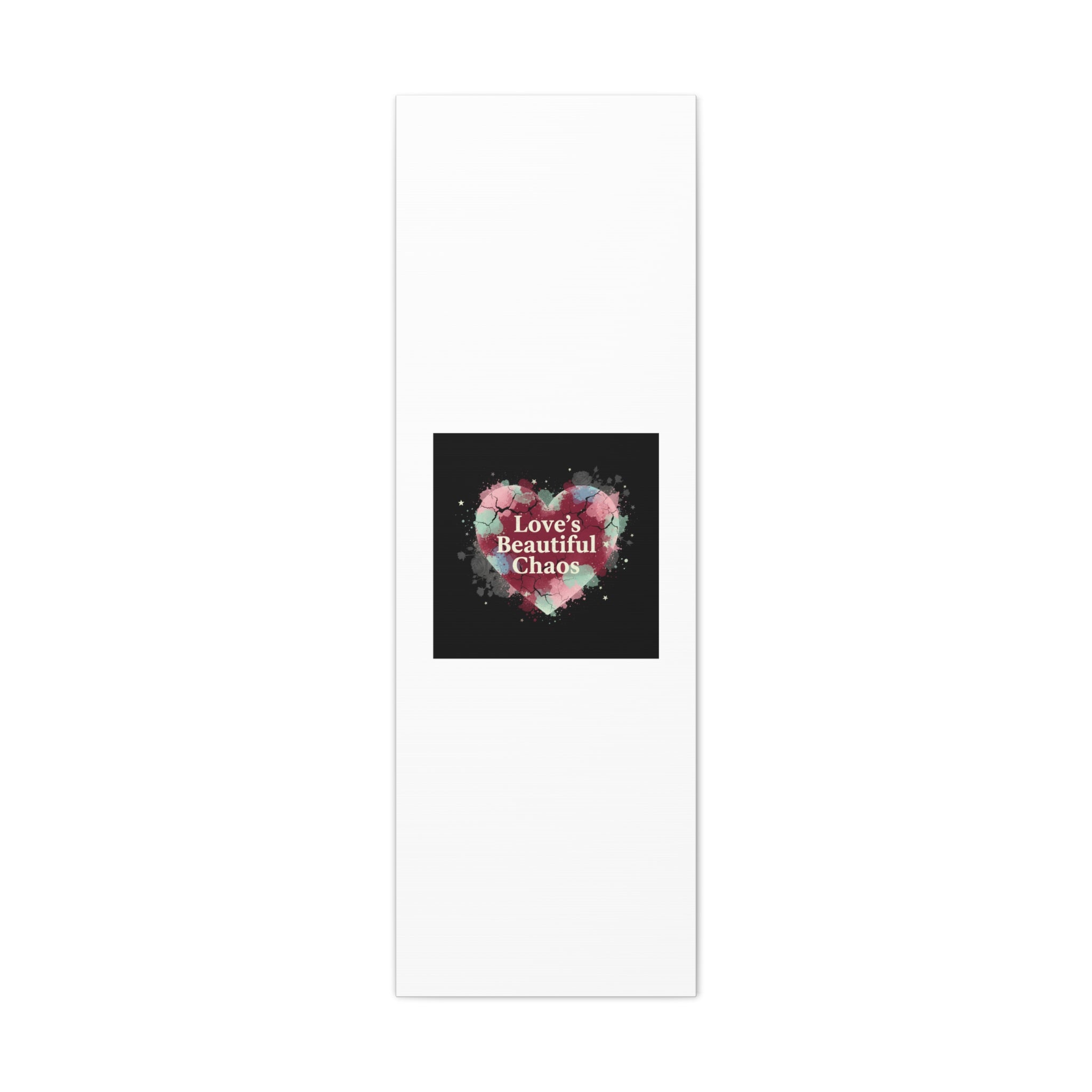 Love's Beautiful Chaos Canvas Print | Soft Grunge Hearts, Distressed Heart Art