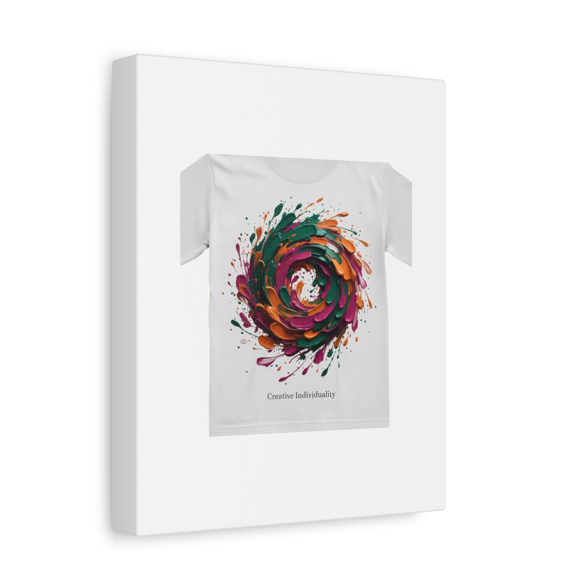 Painterly Abstract Floral Swirl Canvas | Matte Stretched Canvas