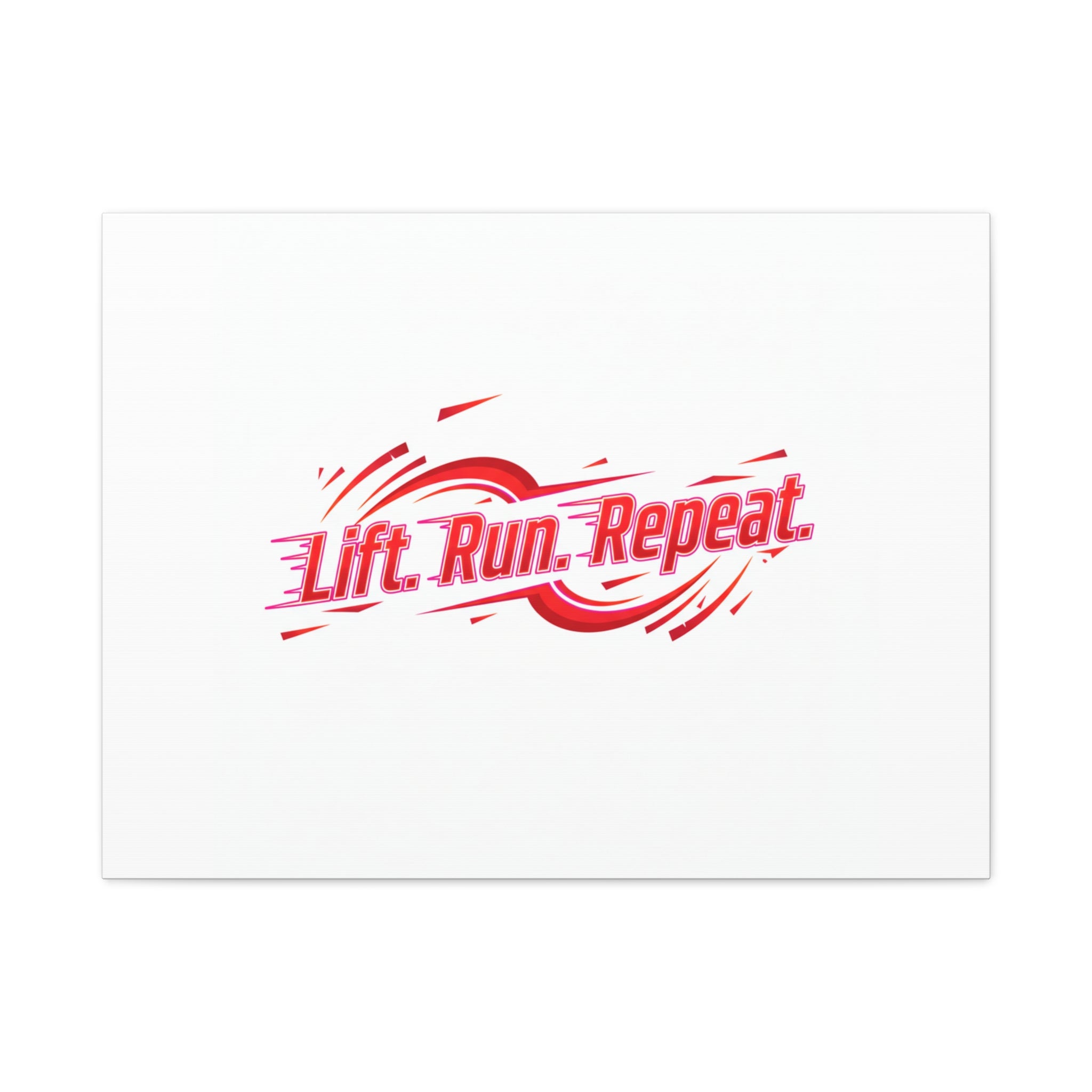 Lift Run Repeat Canvas | Fitness Wall Art, Gym Motivation