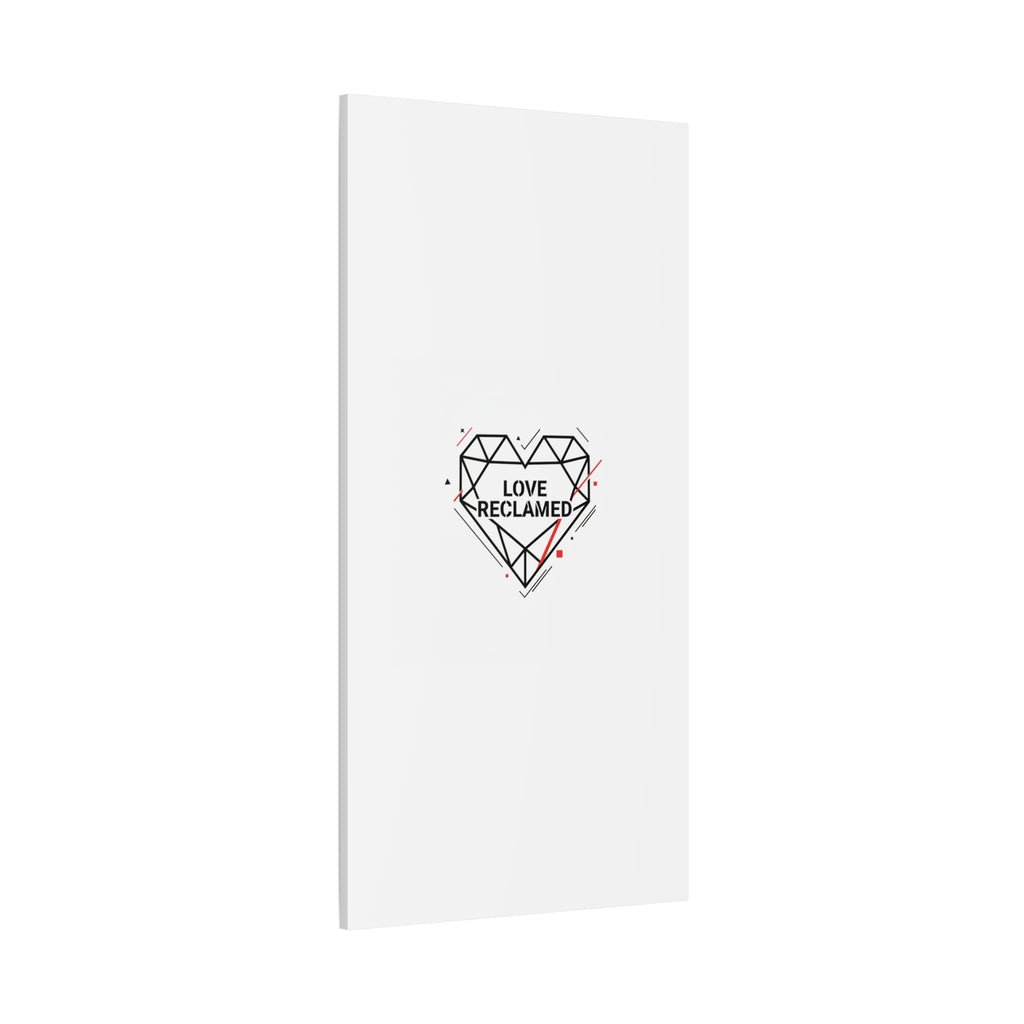 Love Reclaimed Canvas | modern heart design, minimalist love icon