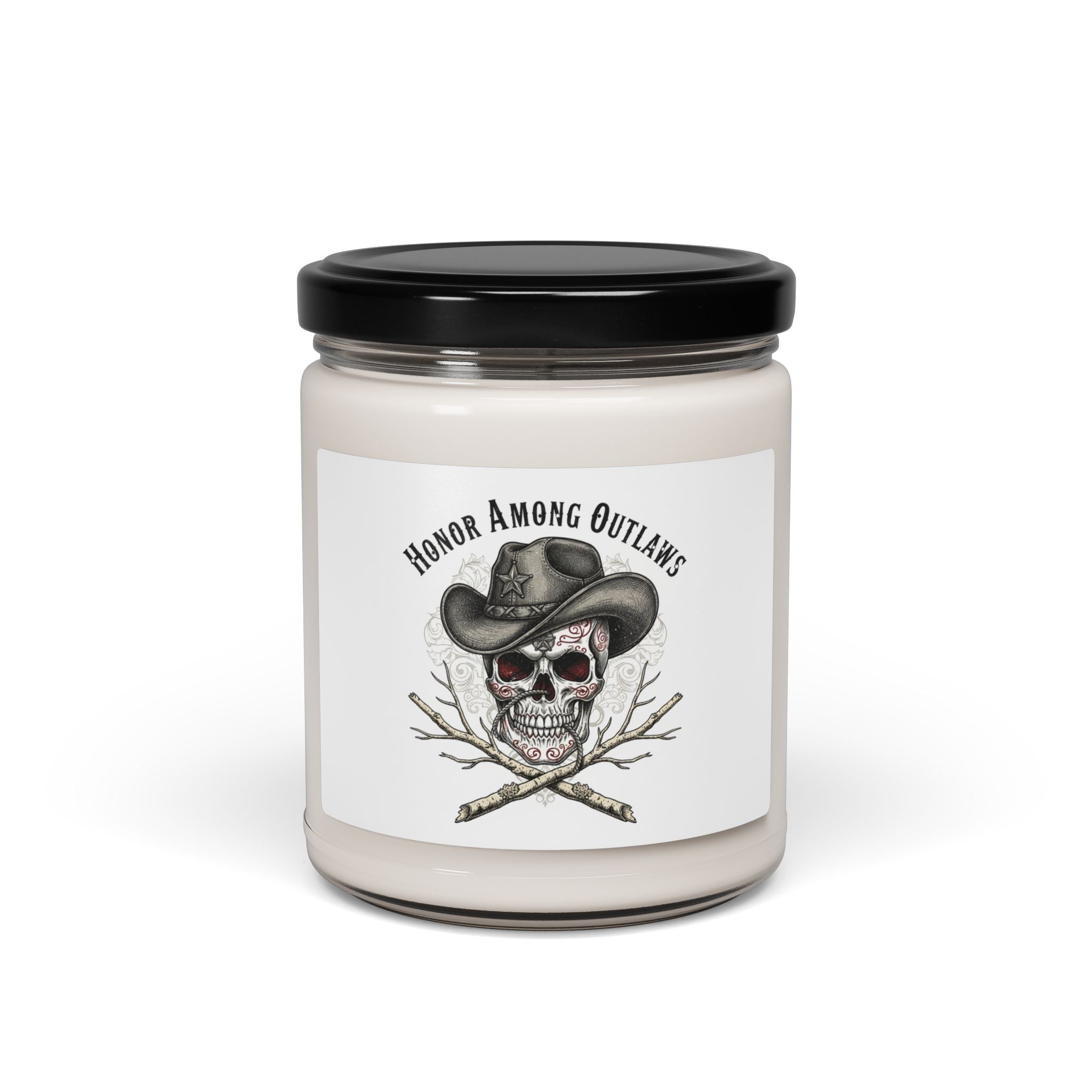Western skull art candle | Scented Soy Candle, 9oz, Gothic Americana