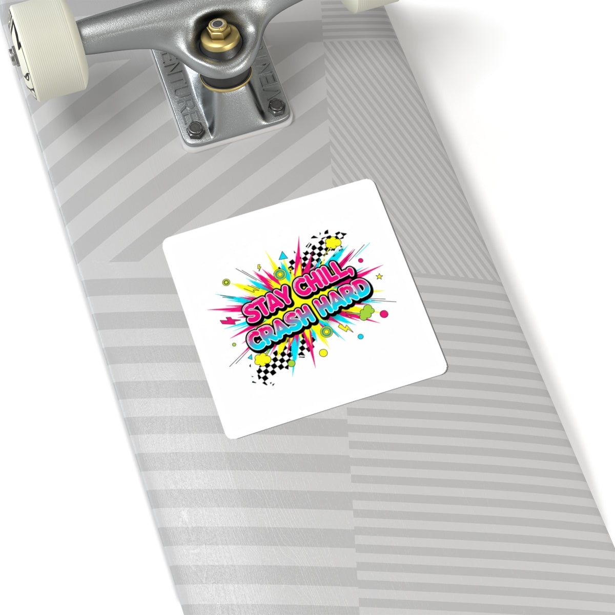 Stay Chill Crash Hard Sticker | crash out sticker, meltdown sticker
