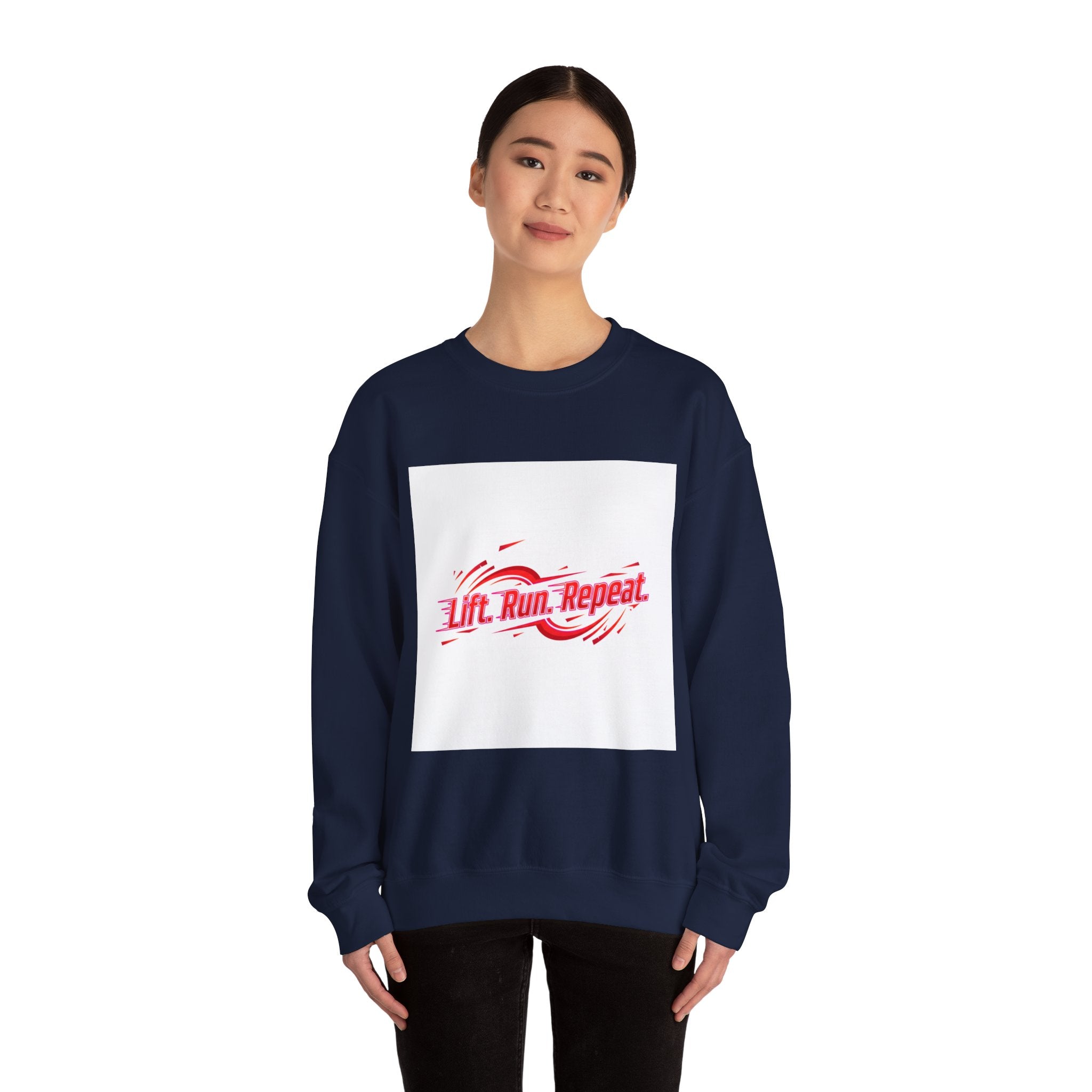 Lift. Run. Repeat. Sweatshirt | Fitness Shirt, Gym Motivation Activewear