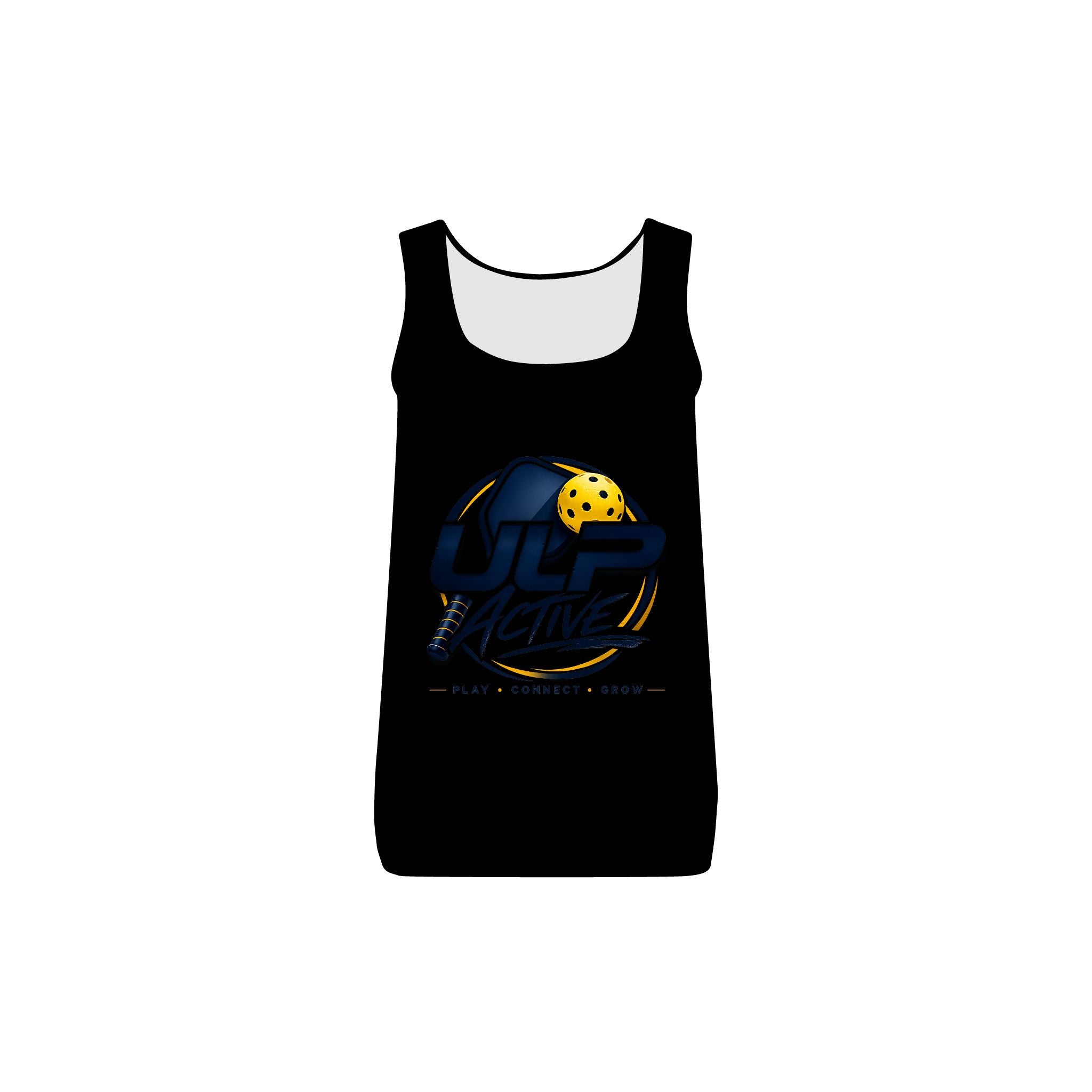 ULP Active Women’s Tank Top – Pickleball Logo Athletic Rib Tank