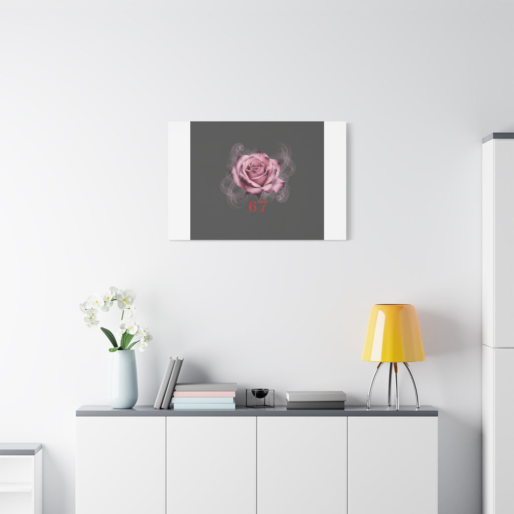6 7 Valentine's Canvas | Viral Gothic Rose Wall Art | 6 7 Meaning Dark Romance