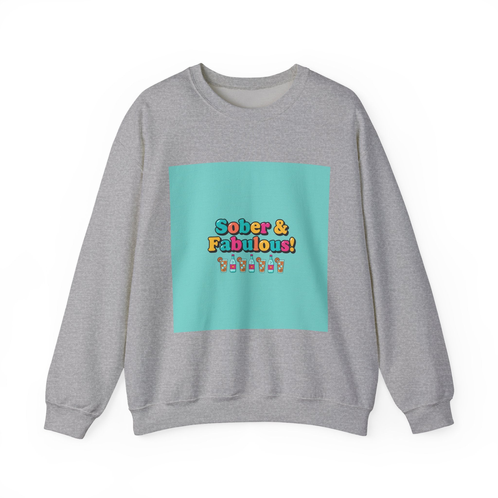 Sober & Fabulous Crewneck Sweatshirt, Dry January, Mocktail Trend