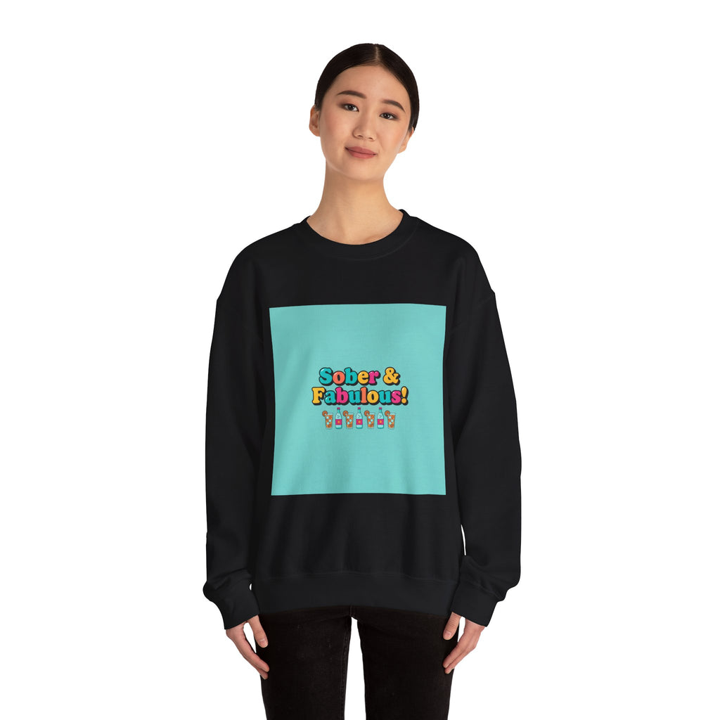 Sober & Fabulous Crewneck Sweatshirt, Dry January, Mocktail Trend