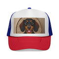Dachshund Dog Trucker Cap - Cute Smiling Wiener Dog Patch Hat