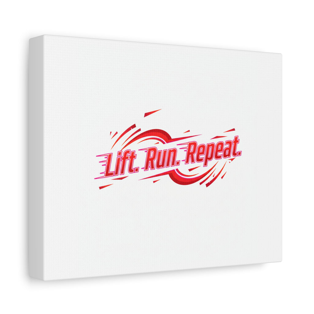 Lift Run Repeat Canvas | Fitness Wall Art, Gym Motivation