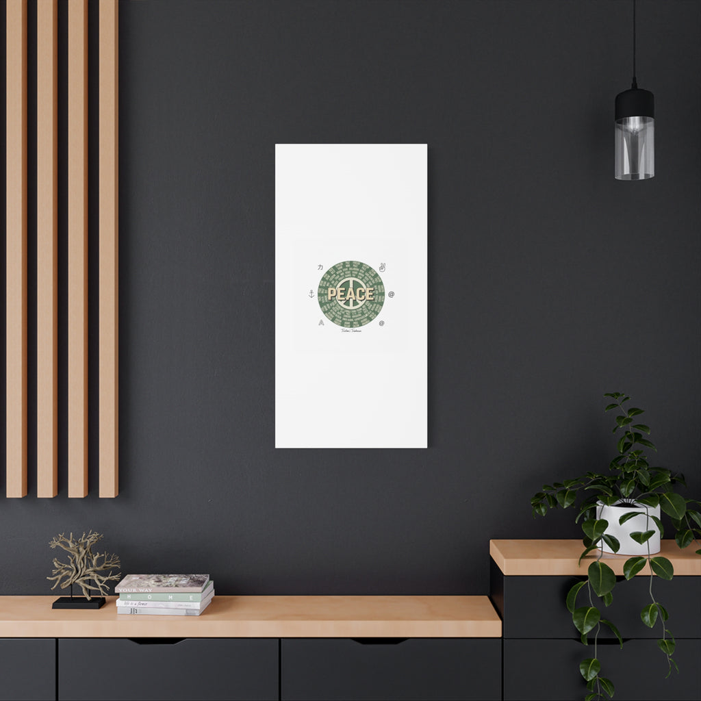 Peace doodle canvas | hand drawn sketch aesthetic, handwritten message