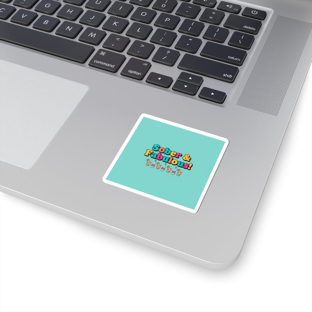 Sober & Fabulous Sticker | Dry January, Mocktail Trend