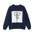 Loud Self-Care Metal Font Crewneck | gothic wellness quote, edgy self-care merch
