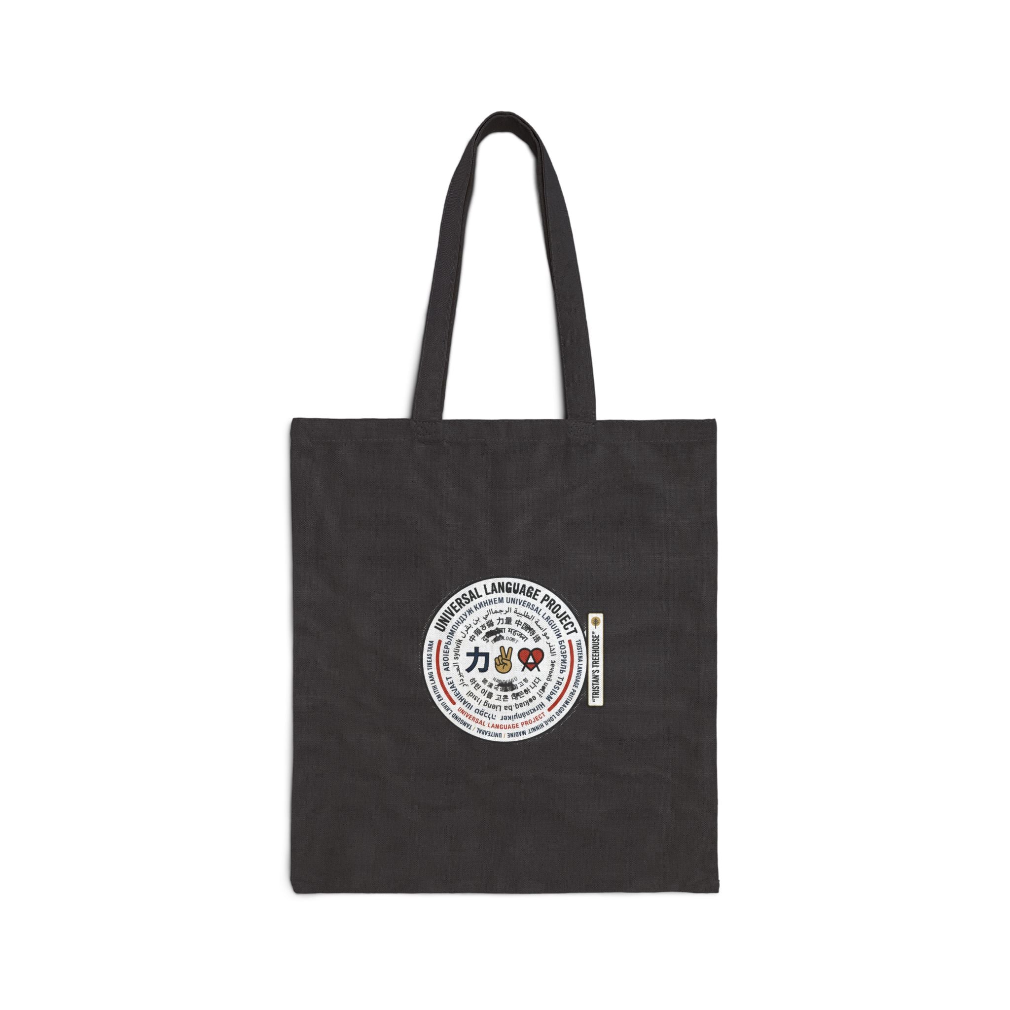 Universal Language Canvas Tote — Multi-Script Love/Peace/Unity Message