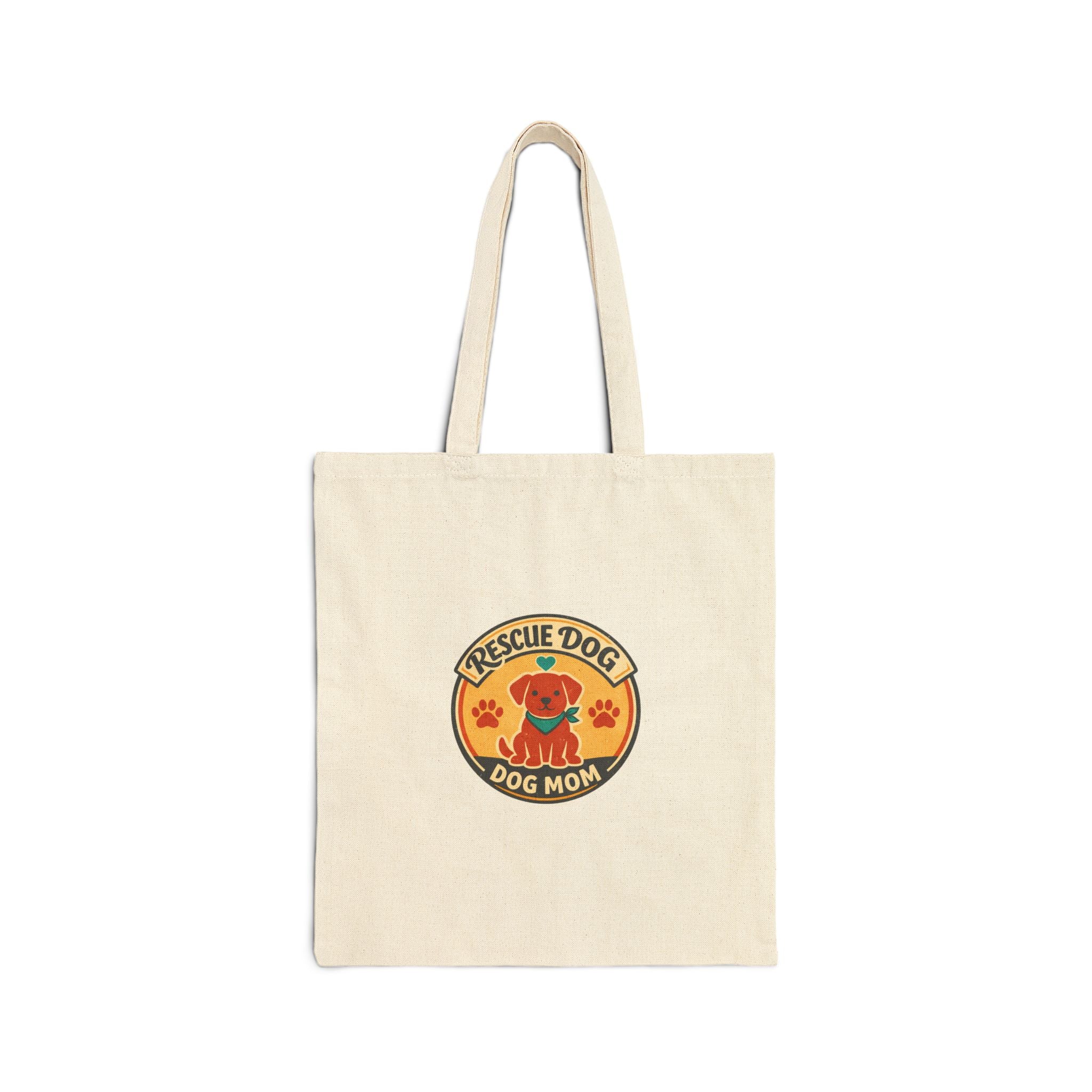 Rescue Dog Dog Mom Tote, Rescue Pride | Fur Baby Canvas Tote