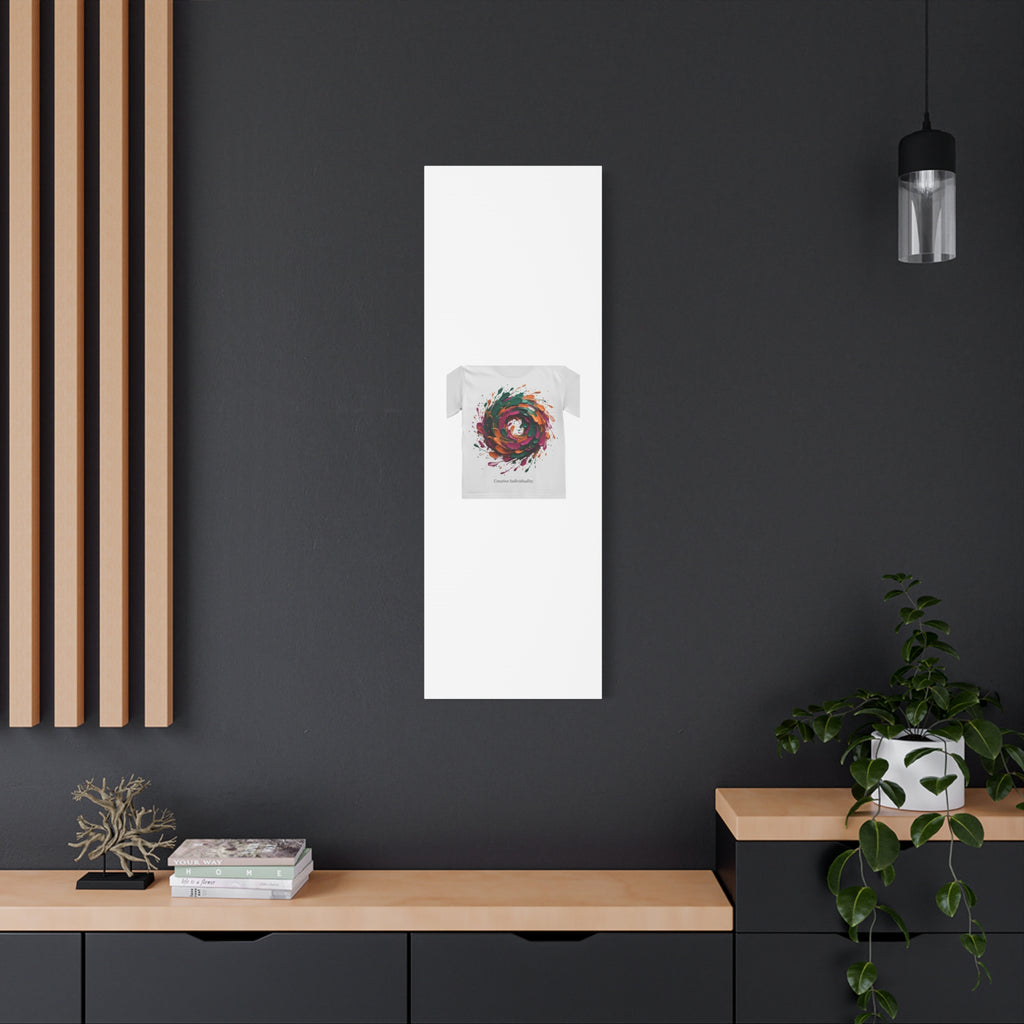 Painterly Abstract Floral Swirl Canvas | Matte Stretched Canvas