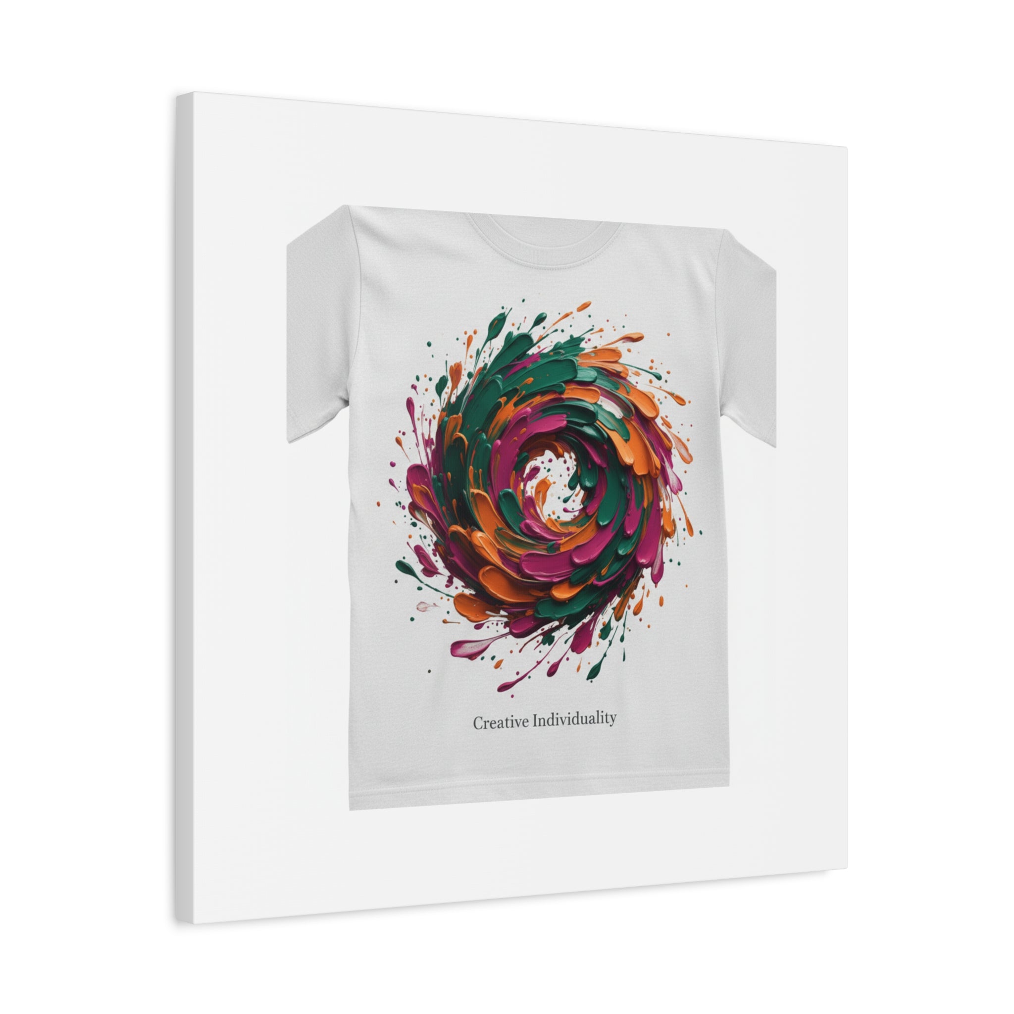 Painterly Abstract Floral Swirl Canvas | Matte Stretched Canvas