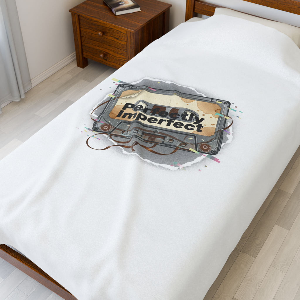 Perfectly Imperfect Cassette Glitch Blanket | Analog Error, VHS Static Nostalgia