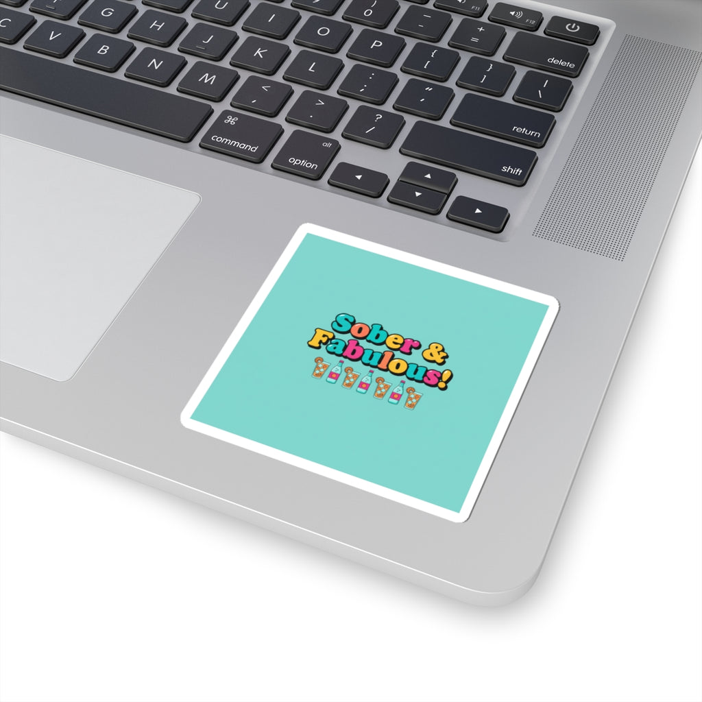 Sober & Fabulous Sticker | Dry January, Mocktail Trend