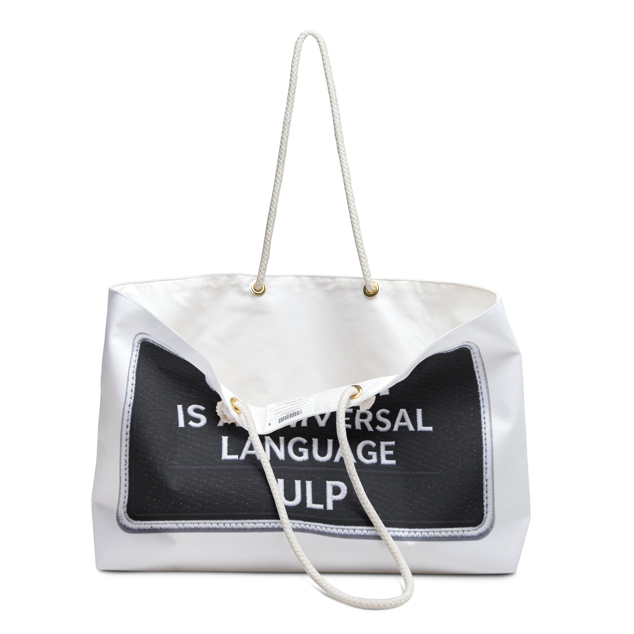 Unity Weekender Bag — "Unity Is A Universal Language" Canvas Travel Tote