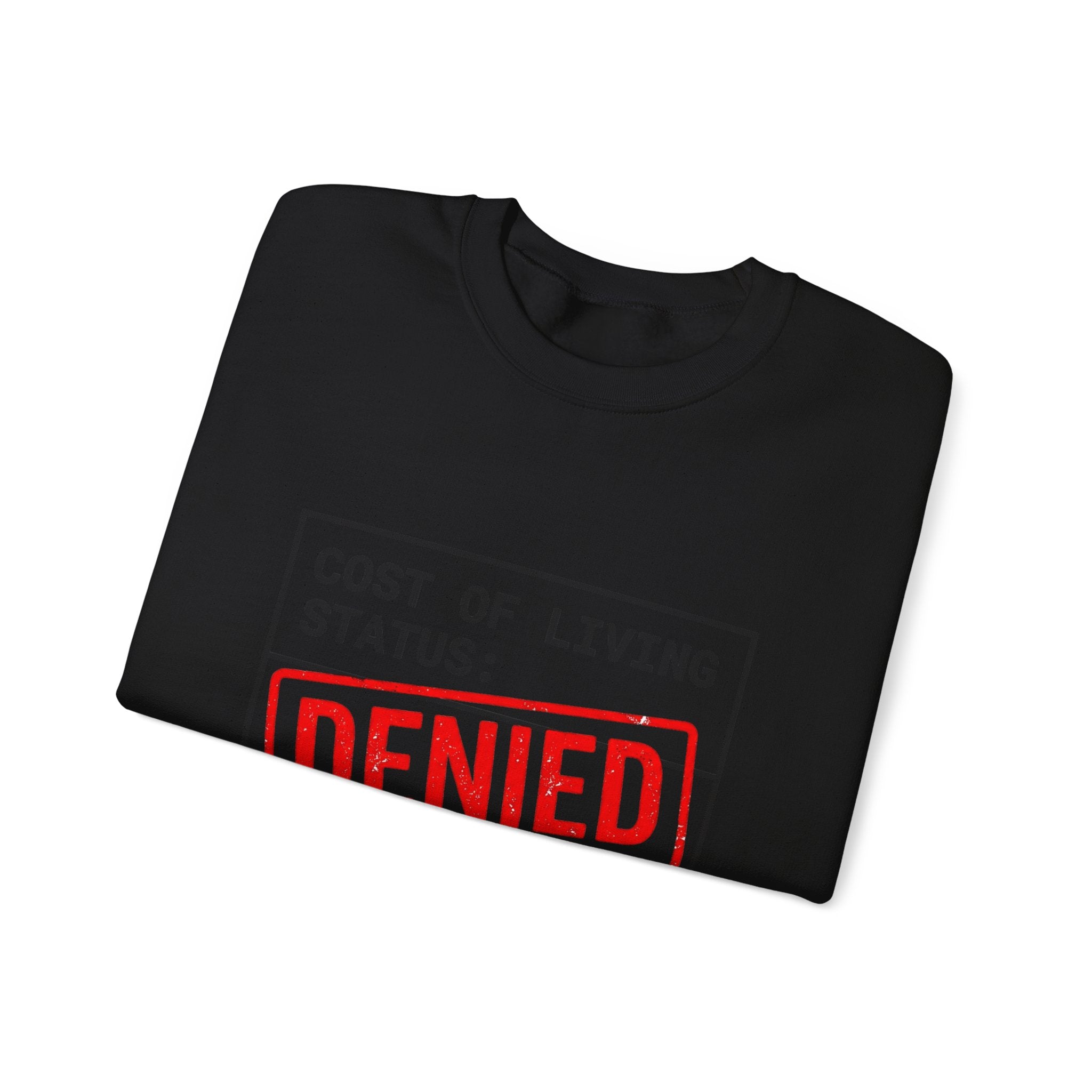 Cost of Living Status: DENIED Sweatshirt | receipt aesthetic, budget humor