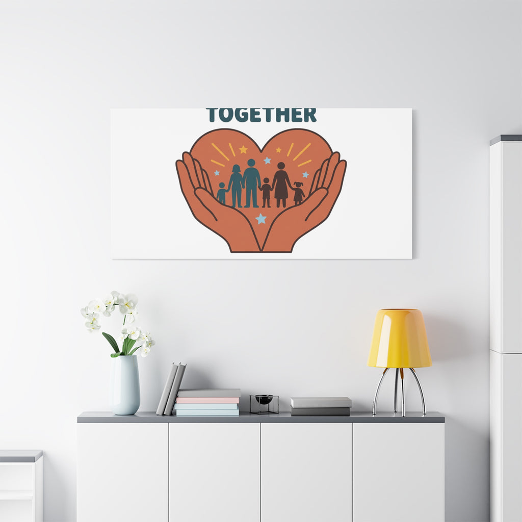 Families Belong Together Canvas | Family Unity, Bilingual Solidarity