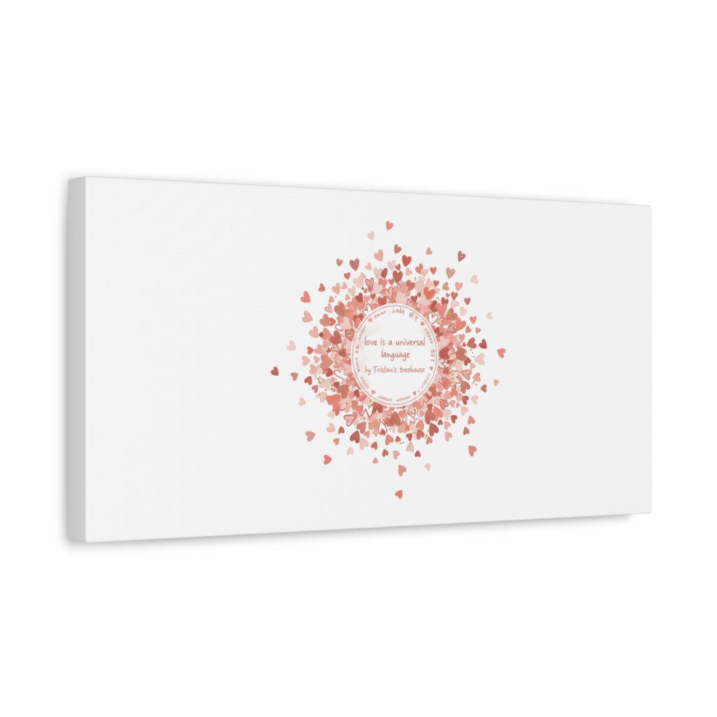 Tiny Heart Confetti Canvas | Matte Stretched Wall Art