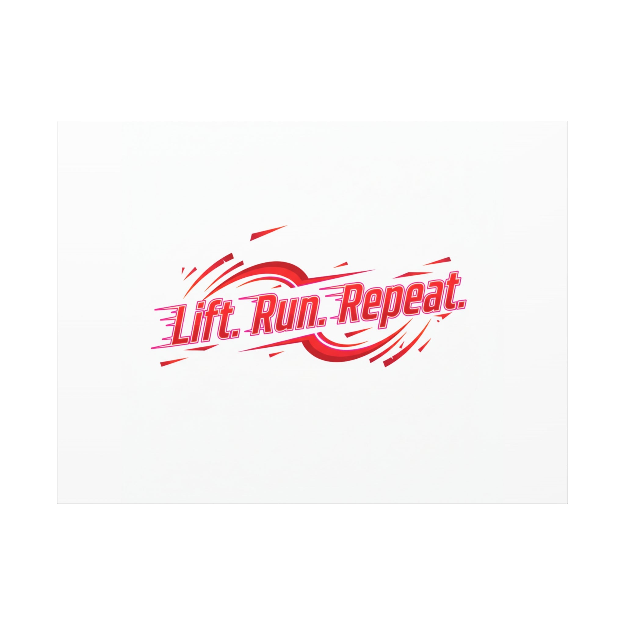 Lift Run Repeat Canvas | Fitness Wall Art, Gym Motivation
