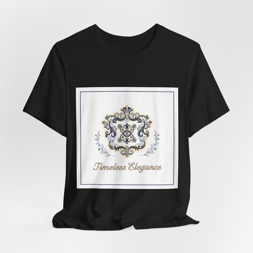 Ornate Brooch Emblem Tee | baroque print tee, vintage emblem shirt