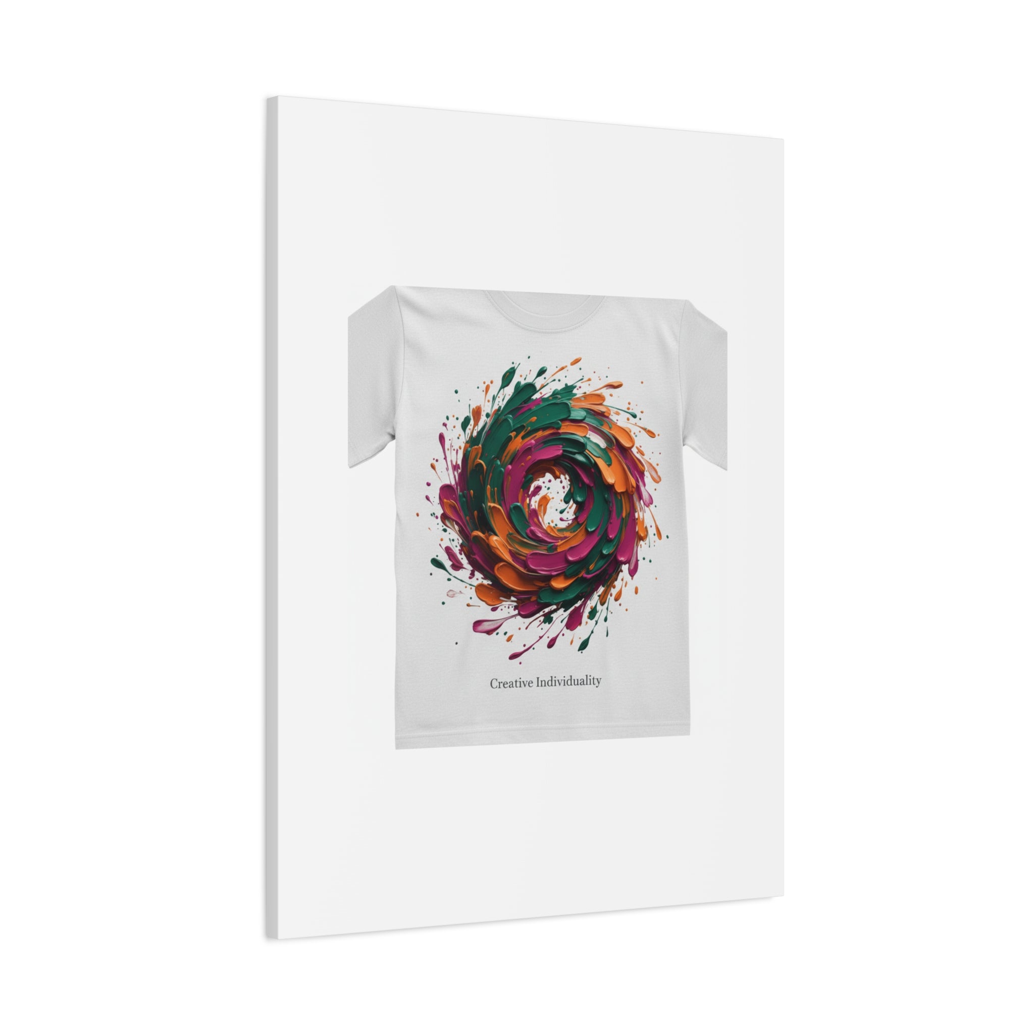 Painterly Abstract Floral Swirl Canvas | Matte Stretched Canvas