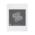 handwritten faith doodle blanket | velveteen plush blanket