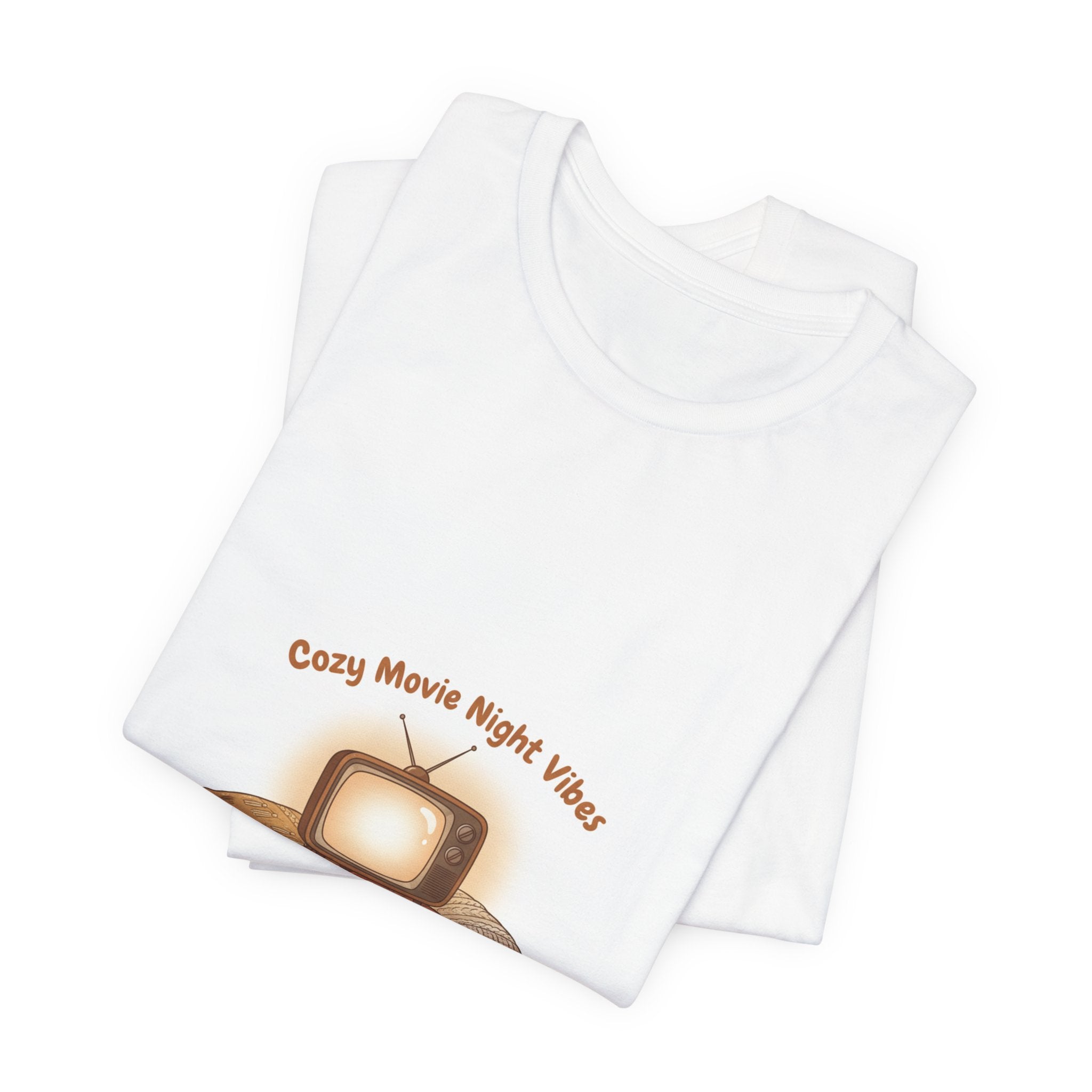 Cozy Movie Night Vibes T-Shirt | Cottagecore Homebody Graphic Tee