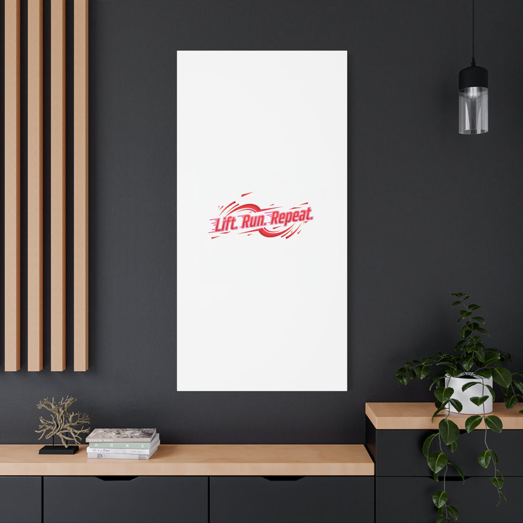 Lift Run Repeat Canvas | Fitness Wall Art, Gym Motivation