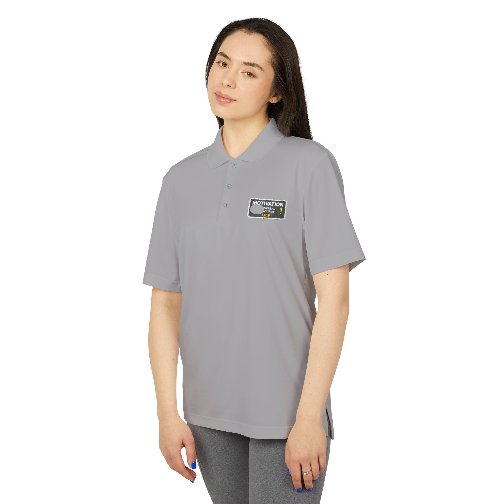 Motivation Is a Universal Language Polo — Unisex Performance Polo